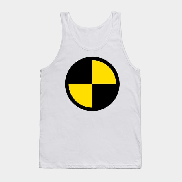 Crash test dummy Tank Top by  The best hard hat stickers 